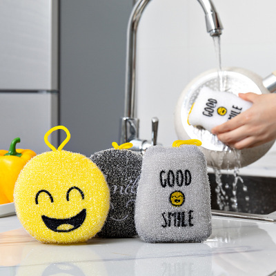 Kitchen Sponge Cleaning Wipe Dishwashing Sponge Four-Piece Set Household Cleaning Dish Cloth Mop Scouring Pad