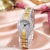 New Cross-Border Starry Light Luxury Women's Watch Diamond Alloy Fashion Steel Belt Women's Quartz Watch Wholesale