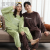 2021 Flannel Autumn and Winter New Couple Pajamas Thickened Cute Korean Style Outer Wear Coral Fleece Homewear Suit