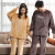 2021 Flannel Autumn and Winter New Couple Pajamas Thickened Cute Korean Style Outer Wear Coral Fleece Homewear Suit