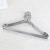 Creative New Simple Groove Non-Slip Anti-Rust Plating Metal Hanger Bold Wet and Dry Dual-Use Adult Hanger
