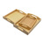 Kindergarten Children 'S Tray Wooden Beech Teaching Aids Storage Tray Solid Color Square Tea Plate With Handle