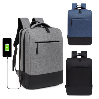 Factory Wholesale Business Fashion Backpack Men's Commuter Bag Computer Bag Student Backpack