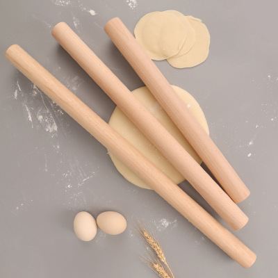 Unpainted Beech Rolling Pin Rolling Pin with Scale Rolling Pin Rolling Pin Solid Wood Baking Tool Wood