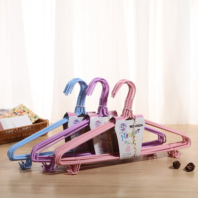 Factory Wholesale Yamei Hanger with Hook Adult Solid Color Clothes Hanger Hanger Hanger Daily Necessities Invisible Hanger