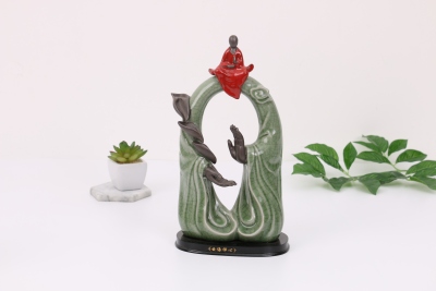Creative Home Gift Handicraft Ceramic Backflow Incense Burner Aromatherapy Line Incense Burner Sandalwood Incense Burner
