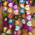 Freshwater Shell Oil Dripping Eyes Single-Sided Colorful Series Loose Beads Bracelet Necklace Accessories DIY Color Handicraft Ornament