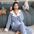 Coral Fleece Two-Piece Suit Pajamas Flannel Autumn and Winter Thick Split Pajamas Home Wear 2021 New