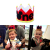 Factory Direct Sales Mickey Mouse Theme Baby Full-Year Birthday Party Decoration Cap Crown Birthday Hat