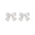 Sterling Silver Needle Korean Star Same Bow Cute Girlish Style New Studs Earrings
