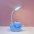 Cartoon Dolphin Cubby Lamp USB Charging Student Dormitory Study Office Desktop Eye Protection Reading LED Desk Lamp