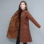 2021 Mother Winter Clothing Mid-Length Corduroy Cotton Coat Middle-Aged and Elderly Women Fleece-Lined Warm and Slimming Stand Collar Chinese Knot Button Cotton Coat