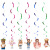 Spot Cross-Border Party Roblox Pink Virtual World Hanging Flag Power Strip Set Children's Birthday Decoration