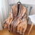 New Royal Carriage Double-Sided Thermal Thickened Cashmere-like Autumn and Winter Scarf Women's Office Air Conditioning Shawl Scarf