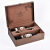 Spot Double Leather Box Classic High-End Double Wine Box Red Wine Box Wine Box Leather Gift Box Factory Direct Sales