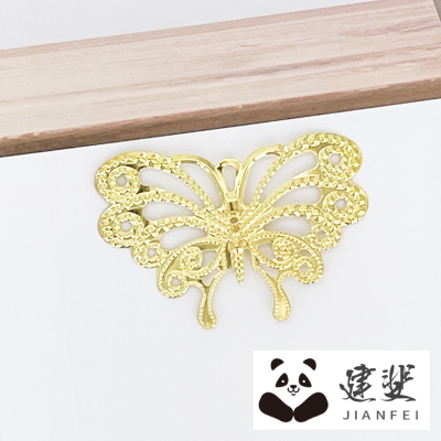 Hollow Metal Big Bowknot Laminate Thick Butterfly Iron Laminate Ancient Style Han Chinese Clothing DIY Ornament Accessories