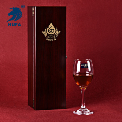 New High-End Red Wine Wooden Box with Four-Piece Wine Set Wooden Box Packaging Single Wine Box Spot Supply Wholesale
