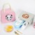 New Cartoon Portable Insulated Bag Portable Heat and Cold Insulation Lunch Bag Work Bento Bag Meal Bag