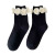 Autumn and Winter New Camellia Tube Socks Cotton Cute Sweet Personality Simple Black and White Internet Hot Fashionable Factory Straight Hair