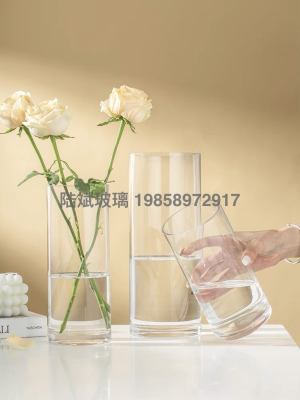 Lucky Bamboo Lily Special Vase High Large Glass Transparent Extra Large Floor Flower Arrangement Hydroponic Large Diameter