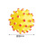 Acanthosphere Sounding Toy Dog Molar Teeth Cleaning Small Acanthosphere Pet Dog Toy Bite-Resistant Relieving Stuffy Vinyl Toy