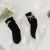 Autumn and Winter New Pearl Ornament Women's Cotton Middle Tube Socks Sweet Fresh Cute Japanese Style Internet Hot Fashionable Simple Solid Color