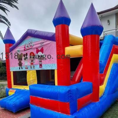 Yiwu Factory Direct Sales Inflatable Toy Inflatable Castle Naughty Castle Inflatable Slide Trampoline Princess Wedding Castle