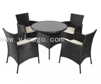 Rattan Outdoor 5-Piece Set Leisure Balcony Garden Courtyard Outdoor Furniture Four-Piece Set