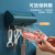 Kitchen Towel Rack Punch-Free Plastic Rag Holder Traceless Roll Paper Plastic Wrap Wall-Mounted Shelf Paper Storage