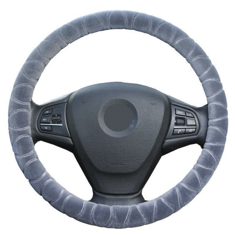 秋冬新款方向盘套短毛绒汽车把套防滑冬季保暖无味方向盘套