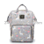 Unicorn Printed Fabric Mummy Backpack Waterproof Multifunctional Large Capacity Baby Bag Feeding Bottle Backpack Prenatal Bag