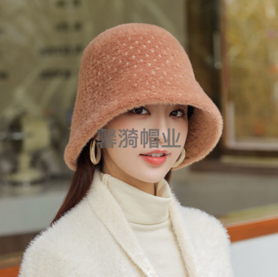 Fisherman Hat Fashion Bucket Hat Cute Matching round Face Versatile Sun-Proof Autumn and Winter Black New Red Women's Outdoor