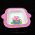 Melamine Tableware Pig Powder 6.5-Inch Children's Double-Ear Bowl Small Yellow Duck Baby Shape Rice Bowl Children's Crea