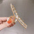 Cross Hollow Gold Metal Barrettes Back Head Large Size Grip Korean Simple Temperamental Shark Clip Clip Hairware