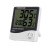HTC-1 Indoor Electronic Hygrometer Alarm Clock Creative Home Large Screen Hygrometer