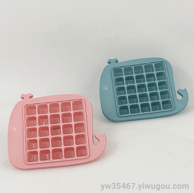 D03-991 AIRSUN Cute Cartoon Ice Maker Plastic Whale Ice Tray Ice-Cream Mould Homemade Ice Cube Supplementary Food Box