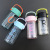 Cute Mini Transparent Plastic Cup Creative Personalized Trend Portable Ins Drop-Resistant High Temperature Resistant Tumbler Female Student