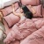 Princess Style Washed Cotton Four-Piece Set Bed Sheet Quilt Cover Fitted Sheet Bedding