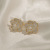 Camellia Sterling Silver Needle Stud Earrings Classic Chanel-like Vintage Earrings Women's French Minority Design Pearl Earrings