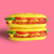 Factory Direct Sales Sesame Burger Sounding Pet Toy Vinyl Molar Teeth Cleaning Dog Toy