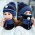 New Versatile Autumn and Winter Knitting Woolen Cap Breather Valve Three-Piece Set Warm with Velvet Casual Hat Chenille Knitted Hat