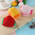 New Cartoon Children's Holiday Gifts Coin Purse Plush Stereo Triangle Fruit Coin Purse Key Case Ornaments