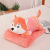 Cartoon Airable Cover Plush Toy Pillow 2-in-1 Husky Doll Travel Nap Blanket Printable Logo