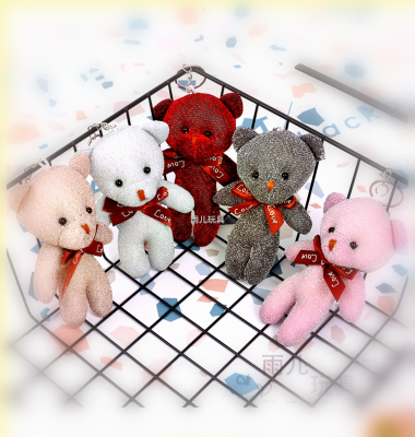 Stuffed Toy Pendant Bear Pendant Keychain Plush Bear Accessories Bag Fashion Accessories Bear Pendant