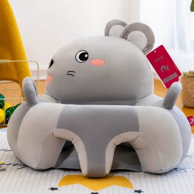 New Baby Learning Seat Dog Hippo Cartoon Animal Shape Children's Sofa Elephant Practice Sitting Tool Doll