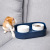 Amazon Cross-Border New Arrival Pet Ceramic Double Bowl Protective Cervical Spine Anti-Tumble Cat Food Holder Dog Water Feeding Bowl