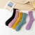 SocksCoral Fleece Socks Women's Fleece-Lined Thickened Solid Color Autumn and Winter Home Sleep Postpartum Confinement Lint-Free Warm Floor Socks