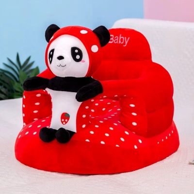 Baby Learning Seat Plush Toy CartoonInfant Children Sitting Posture Early Education Small Sofa Stool Drop-Resistant Seat