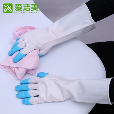 Factory Direct Sales Dazzling PVC Latex Gloves Household Household Cleaning Gloves 3 Colors into Foreign Trade Domestic Sales