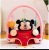 Cartoon Baby Learning Seat Infant Drop-Resistant Safety Small Chair Children's Sofa Plush Toy with Bell Gift